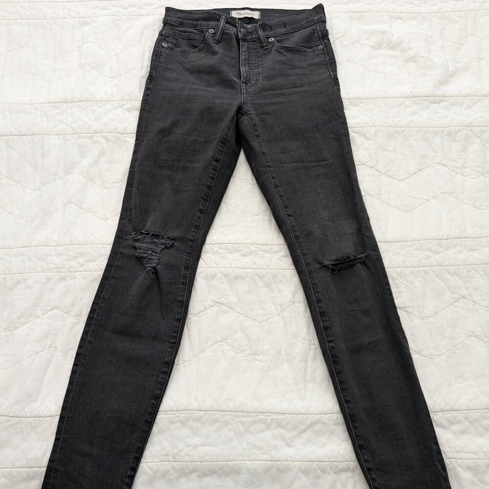 Madewell High Rise Skinny Jeans Distressed